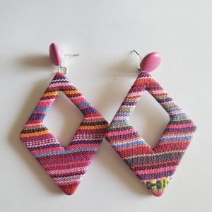 Serape patterned earrings